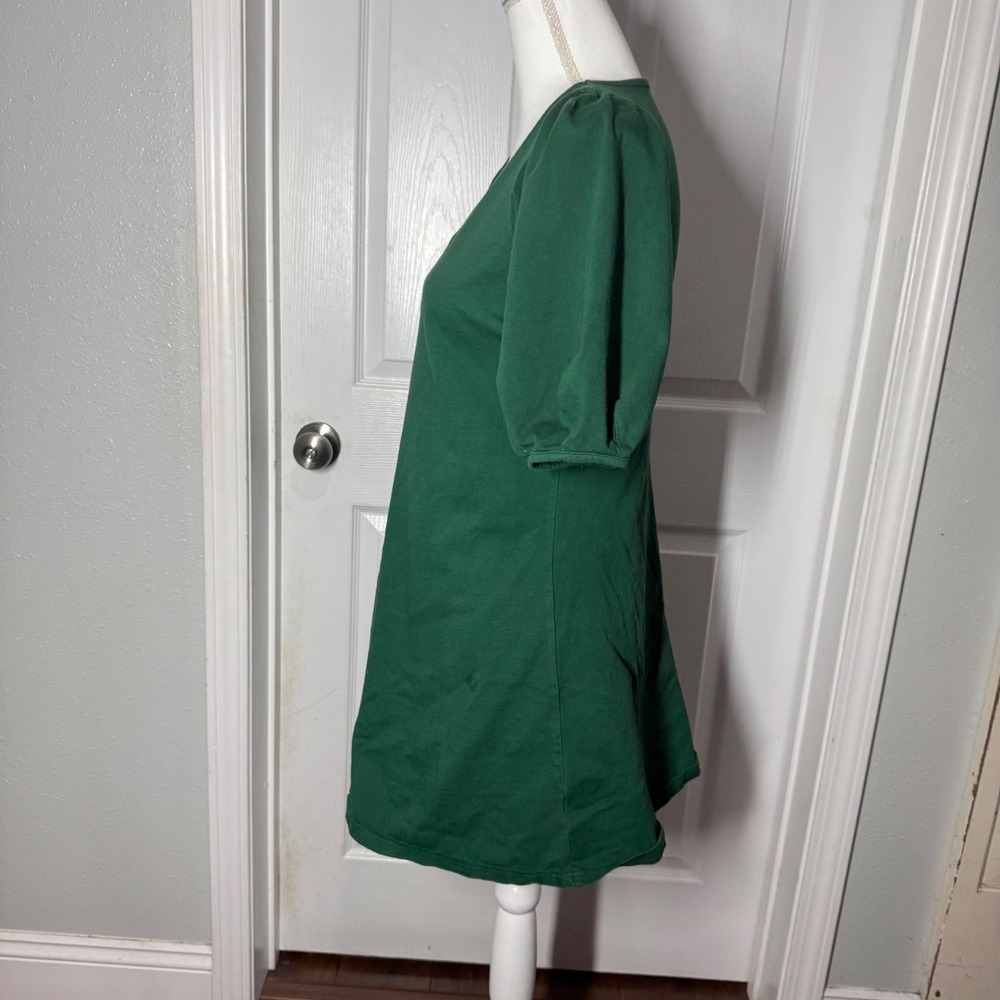 Velvet by Graham & Spencer for Anthropologie Green Puff Sleeve Dress – Size S - Picture 3 of 7